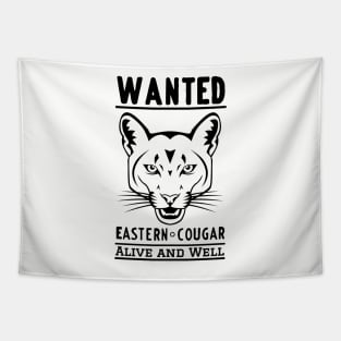 Wanted Alive and Well Eastern Cougar Tapestry