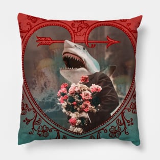 Bruce the Toothy n Timid Shark Suitor Pillow