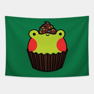 Frog cupcake with chocolate frosting Tapestry