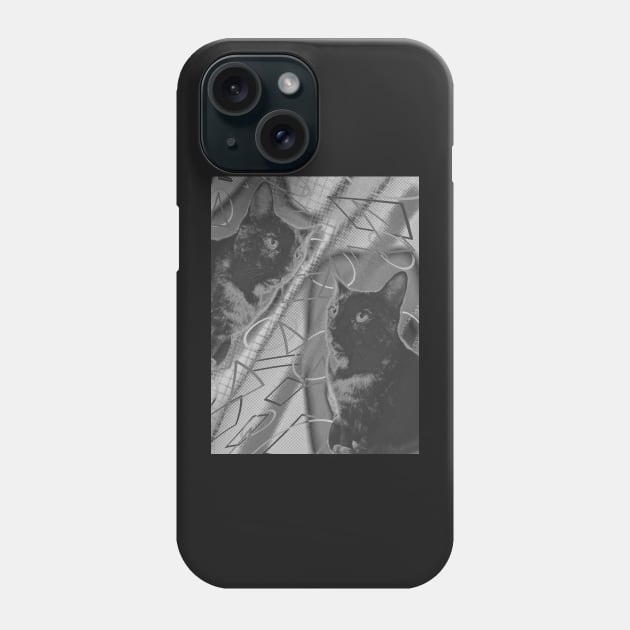 Halftone Cat V4 Phone Case by IgorAndMore