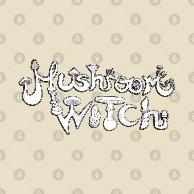 Mushroom Witch (B+W) by MushroomWitch