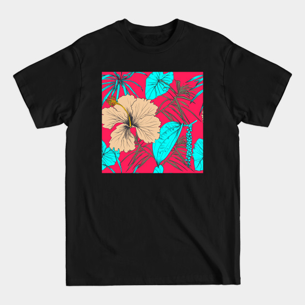 Discover Tropical exotic flowers and leaves - Exotic - T-Shirt
