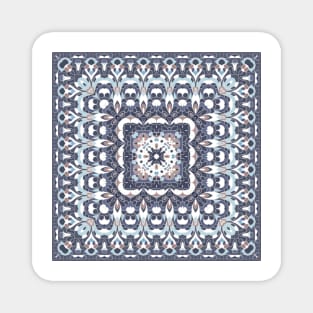 Bright square arabic ornate pattern Magnet