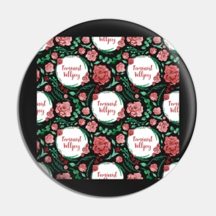 Floral Feminist Killjoy Pattern Pin