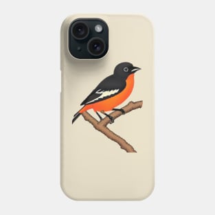 Vintage Orchard Oriole Bird Pumpkin Halloween Fall in Baltimore Phone Case