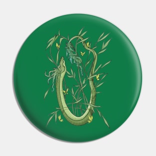 Bamboo Dragon Pin