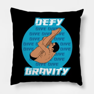 Mens Diving Defy Gravity Springboard Platform Diver Pillow