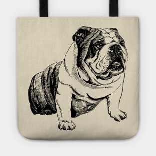 english bulldog Tote