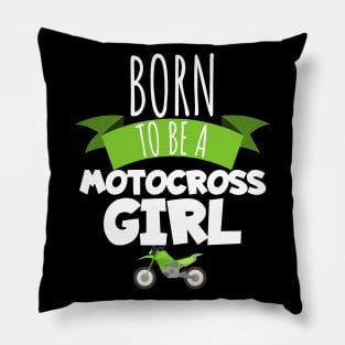 Motocross born to be a motocross boy Pillow