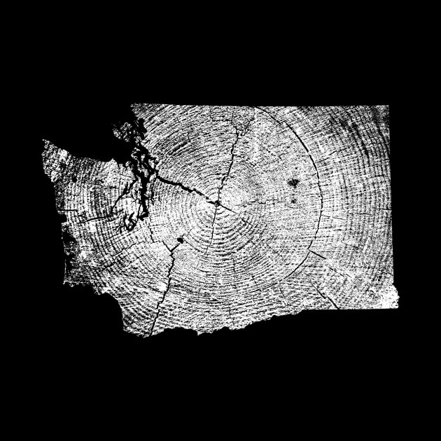 Washington State Tree Rings Map by LucentJourneys