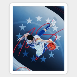 Ben Simmons Dunking Sticker for Sale by RatTrapTees