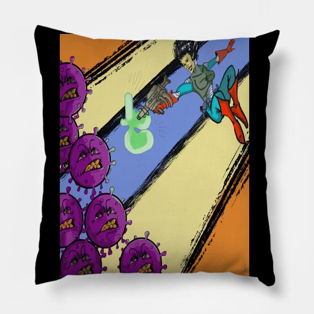 Blasting Away the Coronavirus Pillow by pvpfromnj