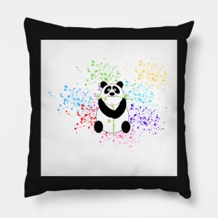 Hungry Panda Bear Pillow