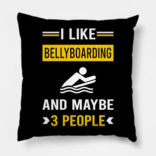 3 People Bellyboarding Bellyboard Bellyboarder Pillow