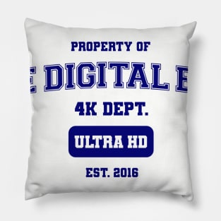 The Digital Bits 4K Athletics - Blue on Light Pillow