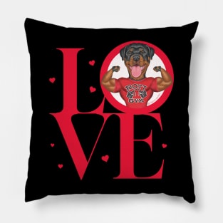 Rottweiler Love Pillow