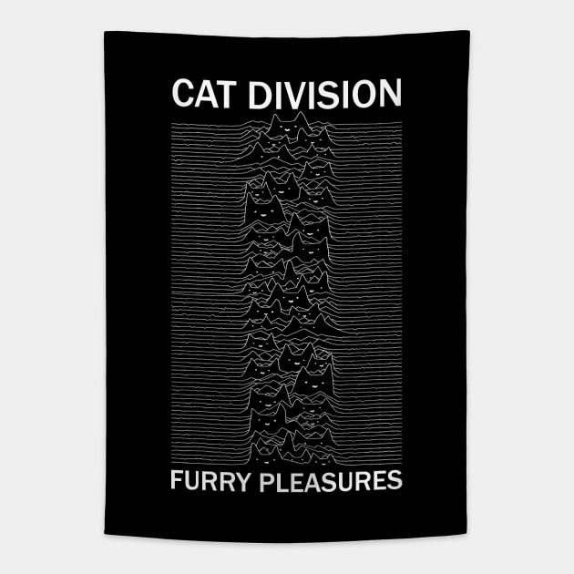 Cat Division Sans Serif Tapestry by Tobe_Fonseca