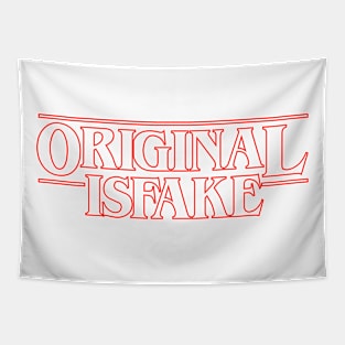 Stranger Things Logo Funny Parody Tapestry