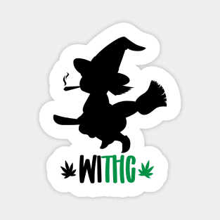 Smoking Witch Magnet