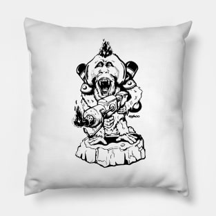Angry Orangutan B+W Pillow