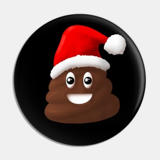 Christmas Poo Emoji Pin