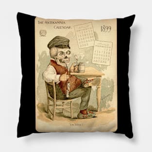 Vintage Skeleton German Pillow