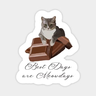 Best Days Are Meowdays Magnet