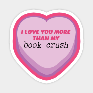 Book Crush Candy Heart Magnet