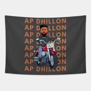 AP Dhillon Punjabi Singer | The Biker | AP Dhillon Products Tapestry