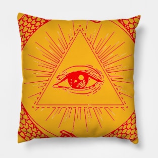 Back Print Double Oroborus Pillow