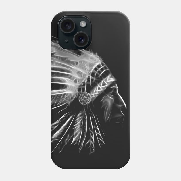 indian apache, black shirt Phone Case by hottehue