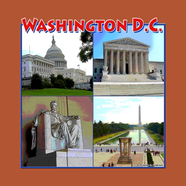 Washington DC Collage by JEAndersonArt