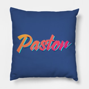 Pastor 80s font Pillow