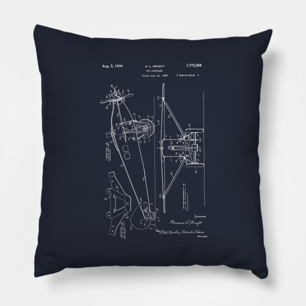 Toy Plane 2 Pillow by blurryfromspace