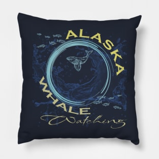 Alaska Whale Watching Pillow