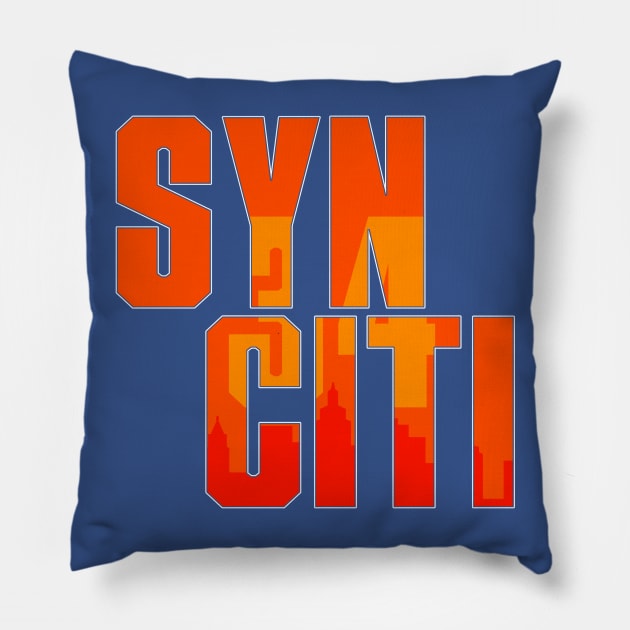 Syn Citi In Orange Pillow by enfuego360