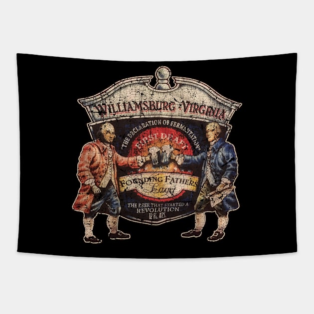 WILLIAMSBURG VIRGINIA BEER Tapestry by ngilerterus