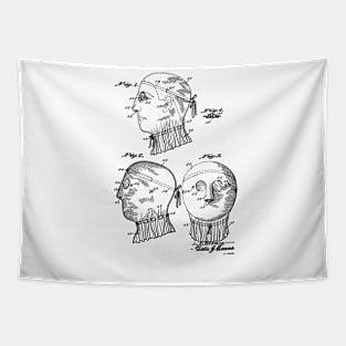 MASK VINTAGE PATENT DRAWING Tapestry
