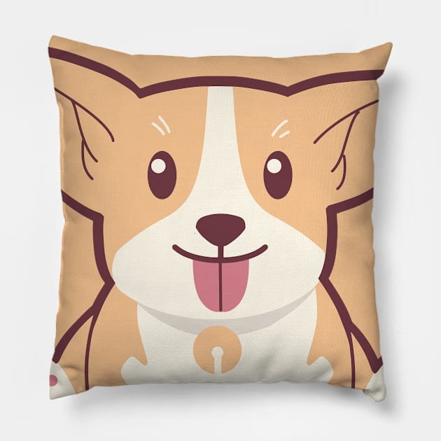 Cute Dog animal Pillow by livilop