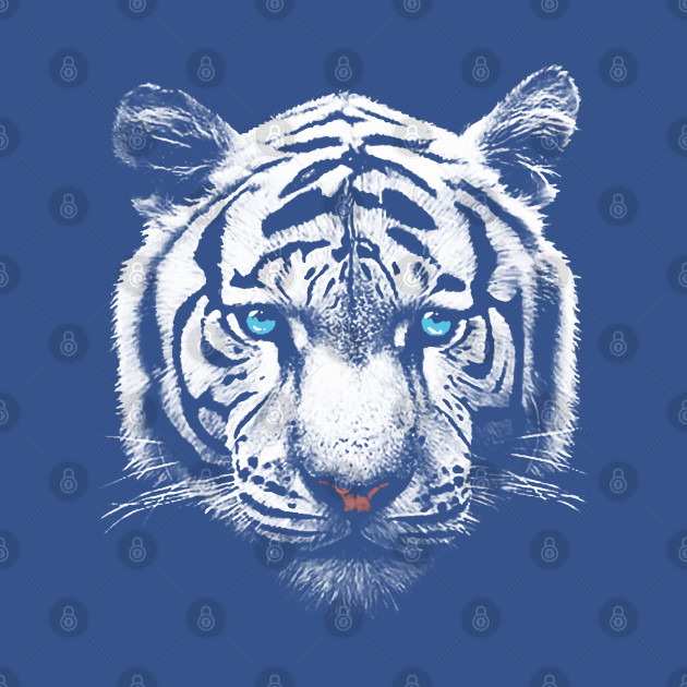 White Tiger Face - White Tiger - T-Shirt