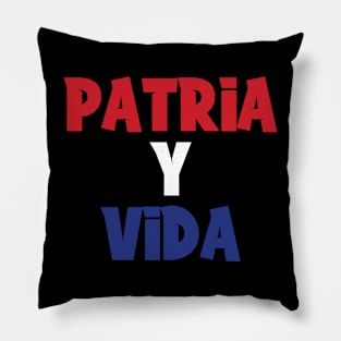 Patria Y Vida Viva Cuba Libre Cuban Freedom Pillow