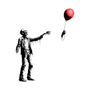 Zombie Balloon Banksy Style T-Shirt