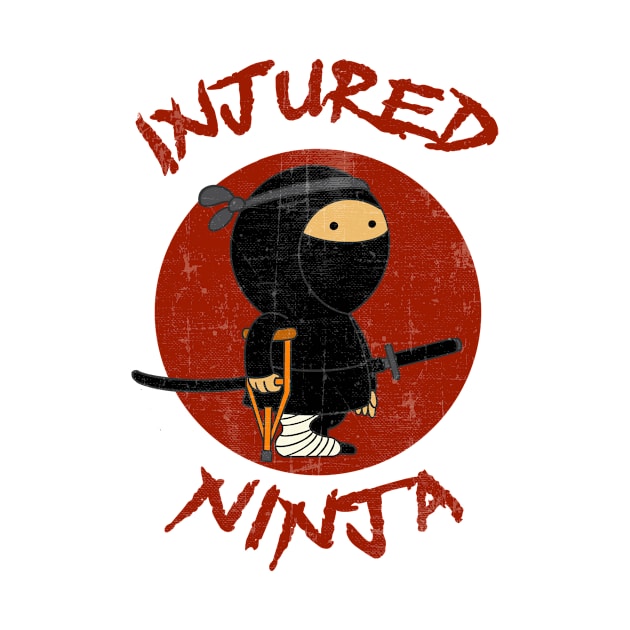 Injured Ninja – Cute Ninja with Broken Leg by RayandJason