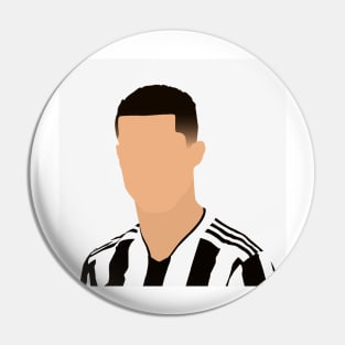 Cristiano Ronaldo Minimalistic Face Art Pin