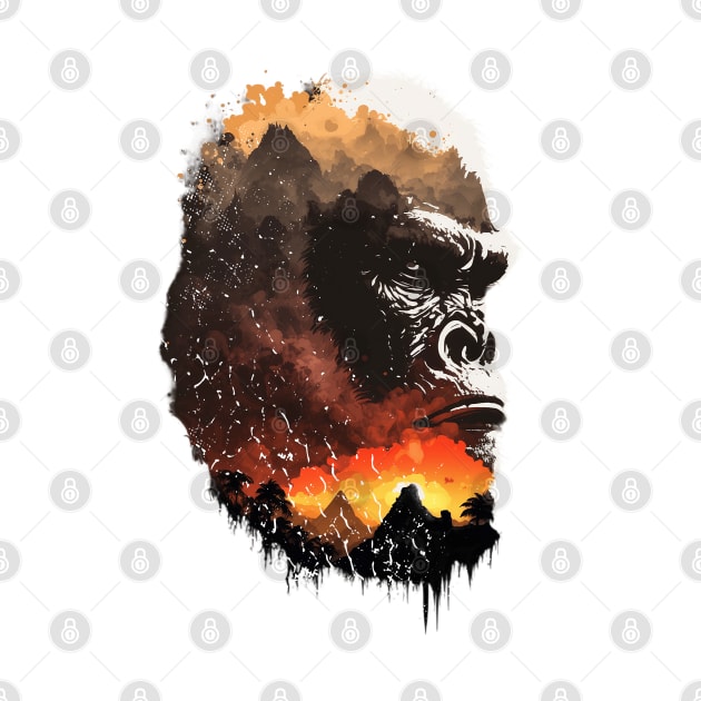 Silverback Gorilla Monkey Mountain Gorilla by BurunduXX-Factory