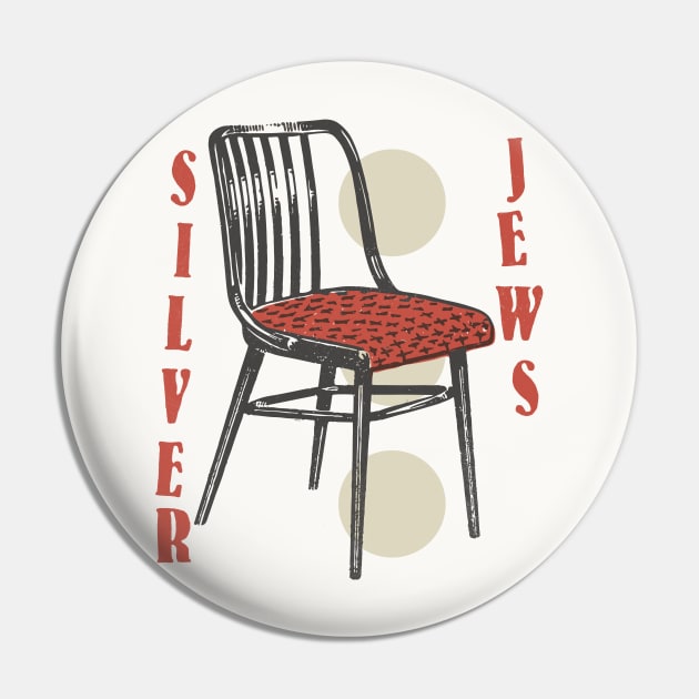 Silver Jews  -  Original Retro Design Pin by unknown_pleasures