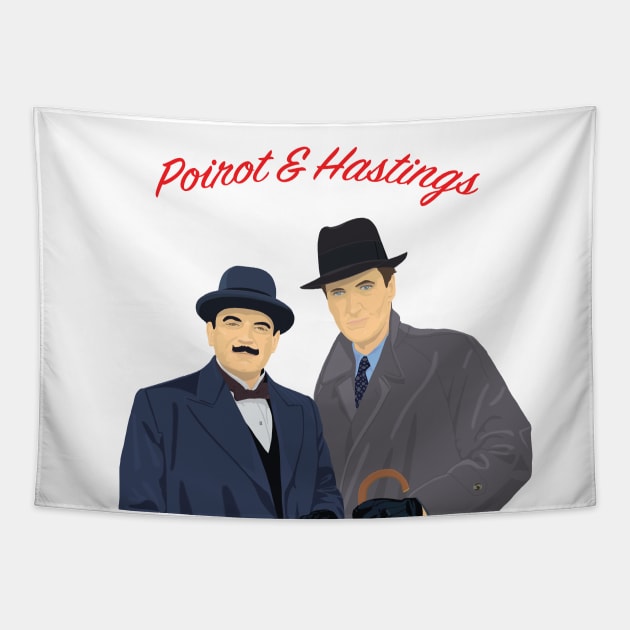 Poirot & Hastings Tapestry by Wayne Brant Images