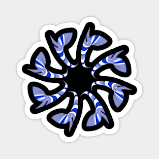 Blue mandala Magnet