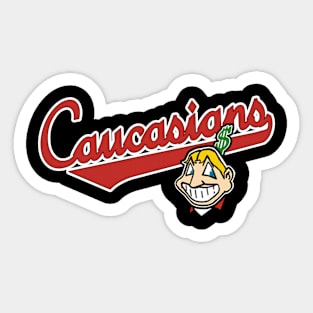 Caucasians  Sticker for Sale by picken-shirely