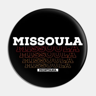 Missoula Montana USA Vintage Pin